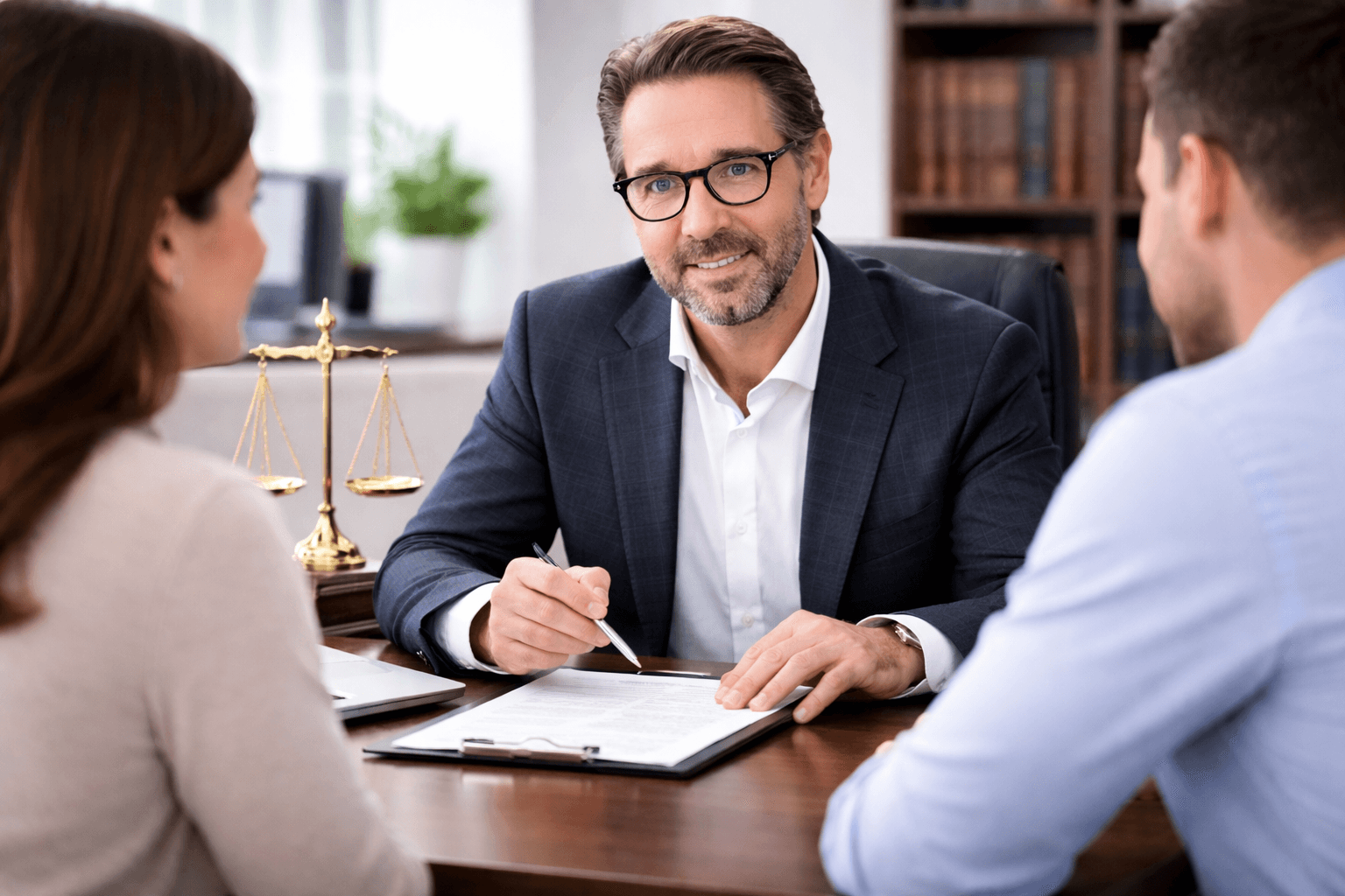 Beratungsgespräch in der Rheinkanzlei